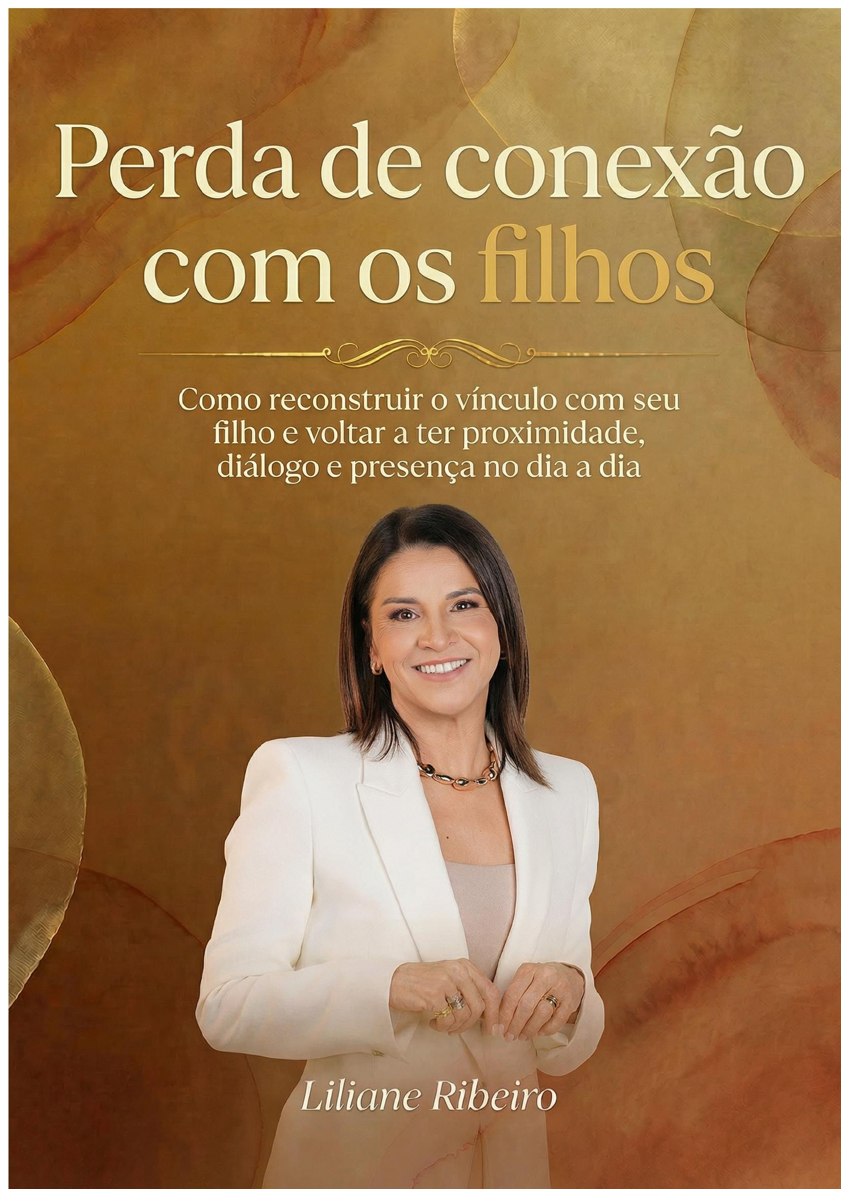 Liliane Ribeiro apresentando seu ebook sobre perda de conexão com os filhos