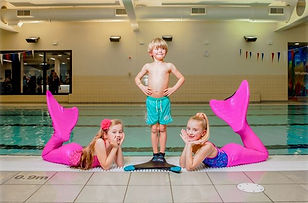 Mermaid swimming