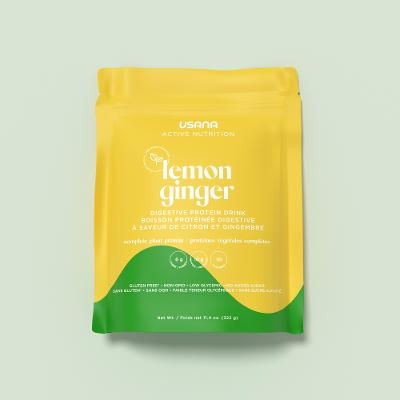 USANA Digestive Protein Drink, Lemon Ginger (14 servings)
