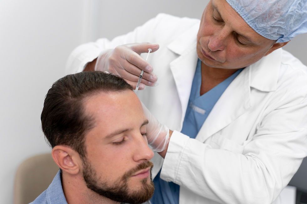 FUE Hair Transplant in Ahmedabad – Before and after hairline result.