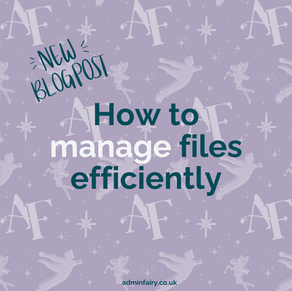 Find what you need, when you need it: how to manage files efficiently