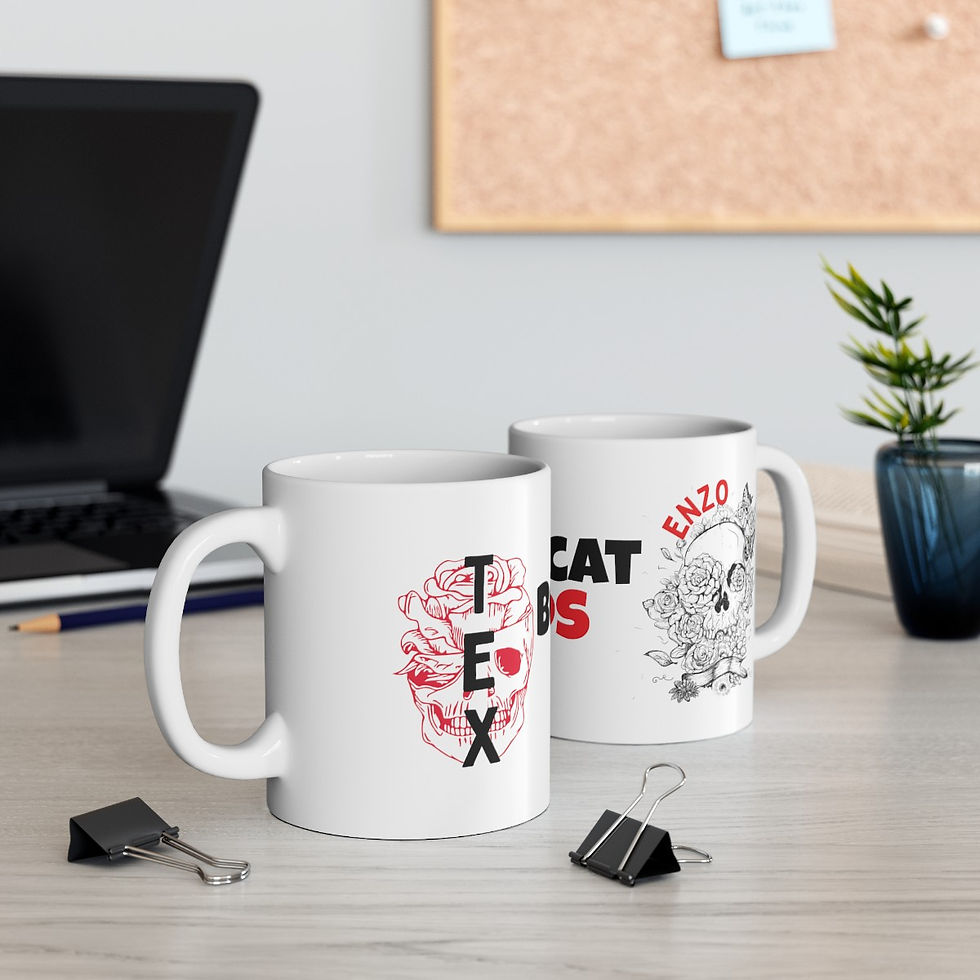 Thumbnail: Best cat dads Ceramic Mug, (11oz, 15oz)