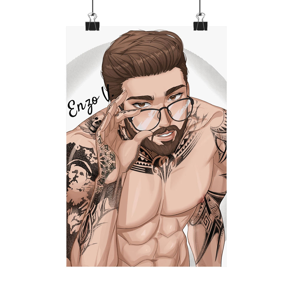 Thumbnail: Enzo Vitale Edgy Satin Art Poster | Wall Decor