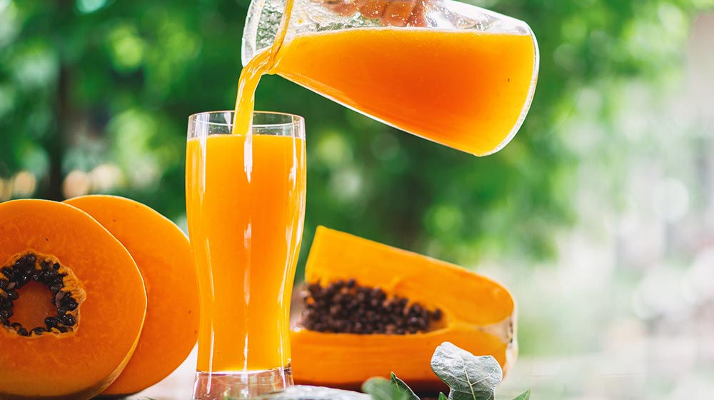 Jugo de papaya