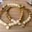 Miniature : Plexus : œil du tigre et calcite jaune