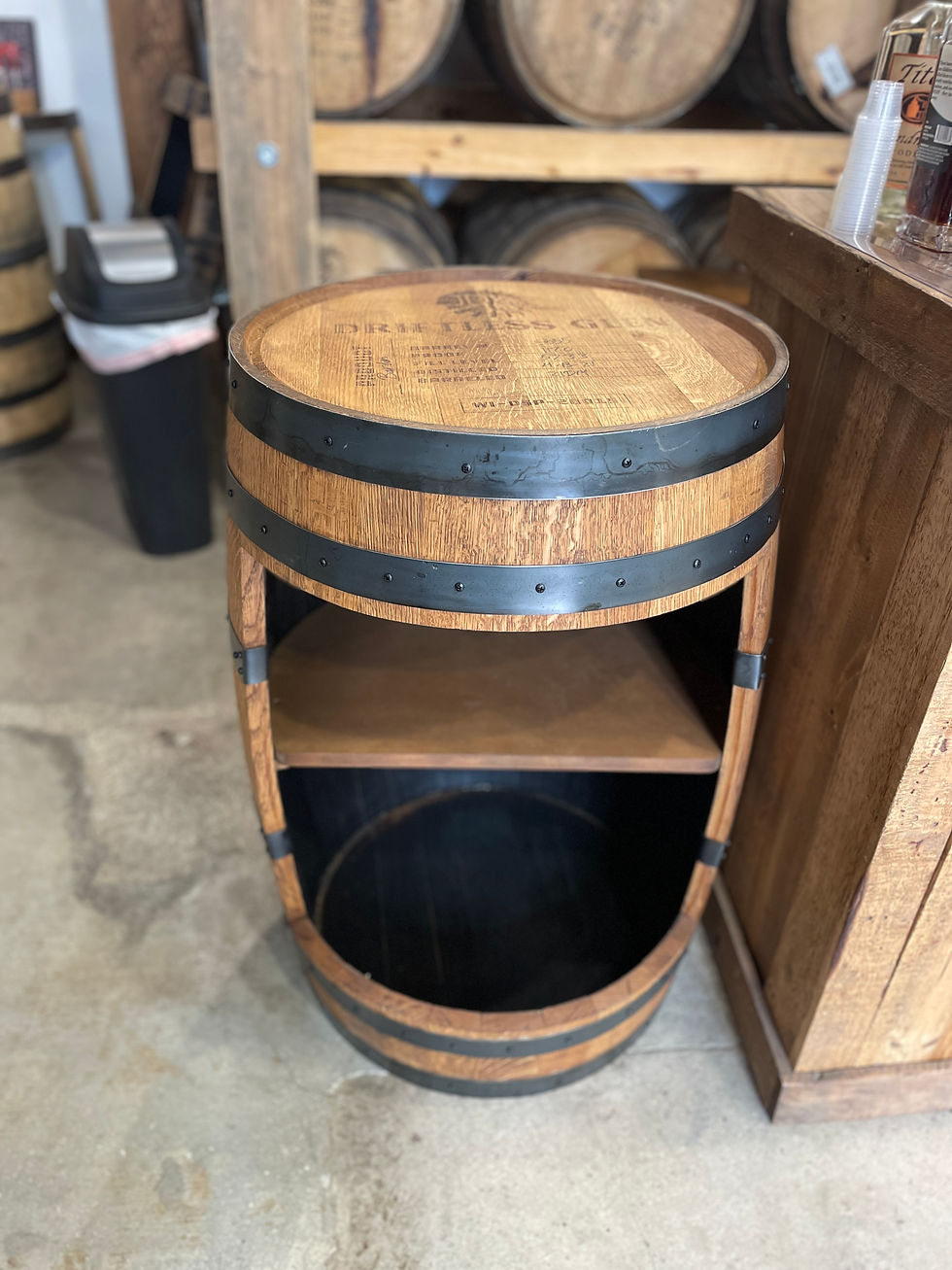 Thumbnail: Open Barrel With Shelf