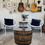 Thumbnail: Half-Whiskey Barrel Coffee Table