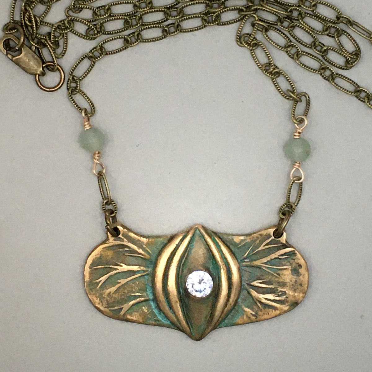 Bronze Flower Necklace