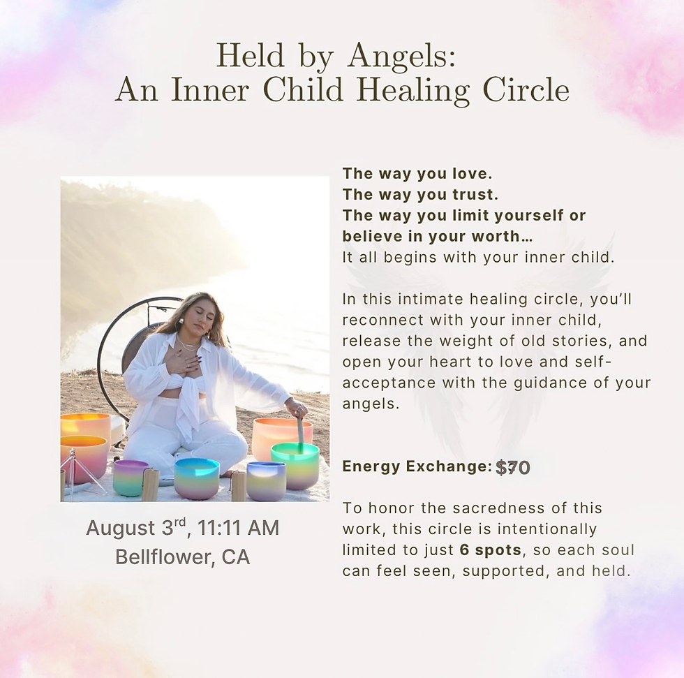 Held by Angels: An Inner Child Healing Circle