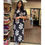 Thumbnail: Black floral in Khadi cotton