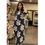 Thumbnail: Black floral in Khadi cotton