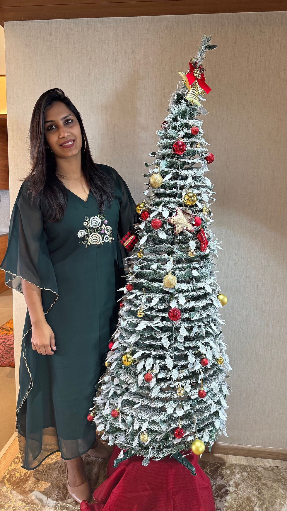 Thumbnail: Green Xmas kaftan