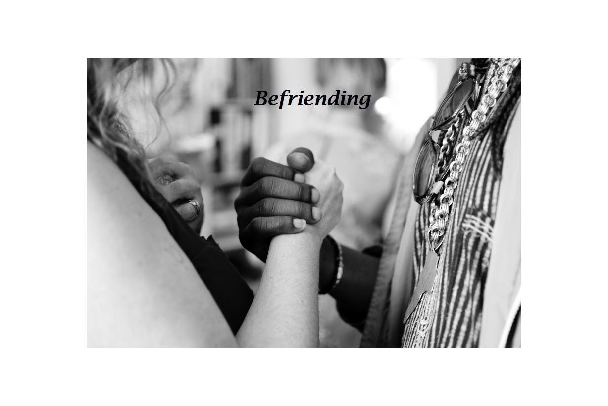 Hands clasped together