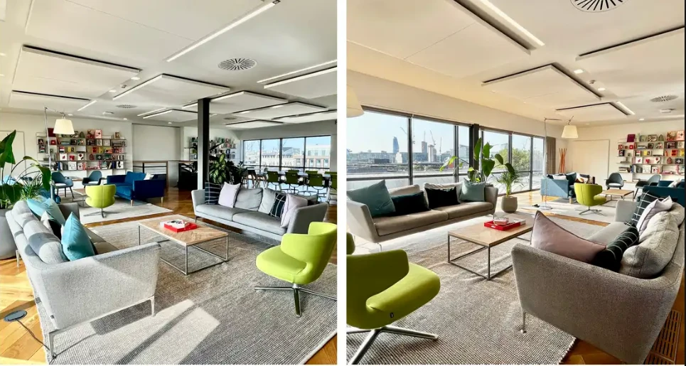 The Loft space at Farringdon, with panoramic London views