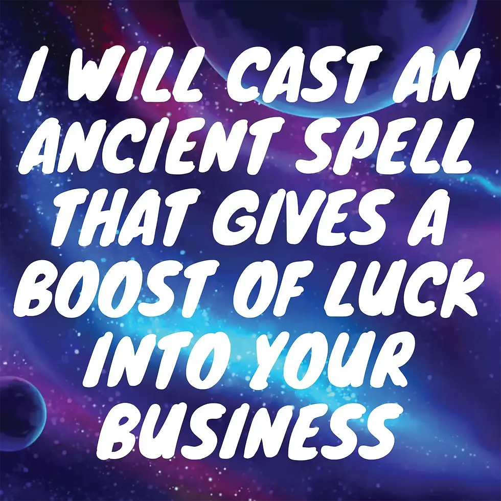 Thumbnail: Illustration of business growth spellwork attracting customers, increasing sales, boosting prosperity for small businesses