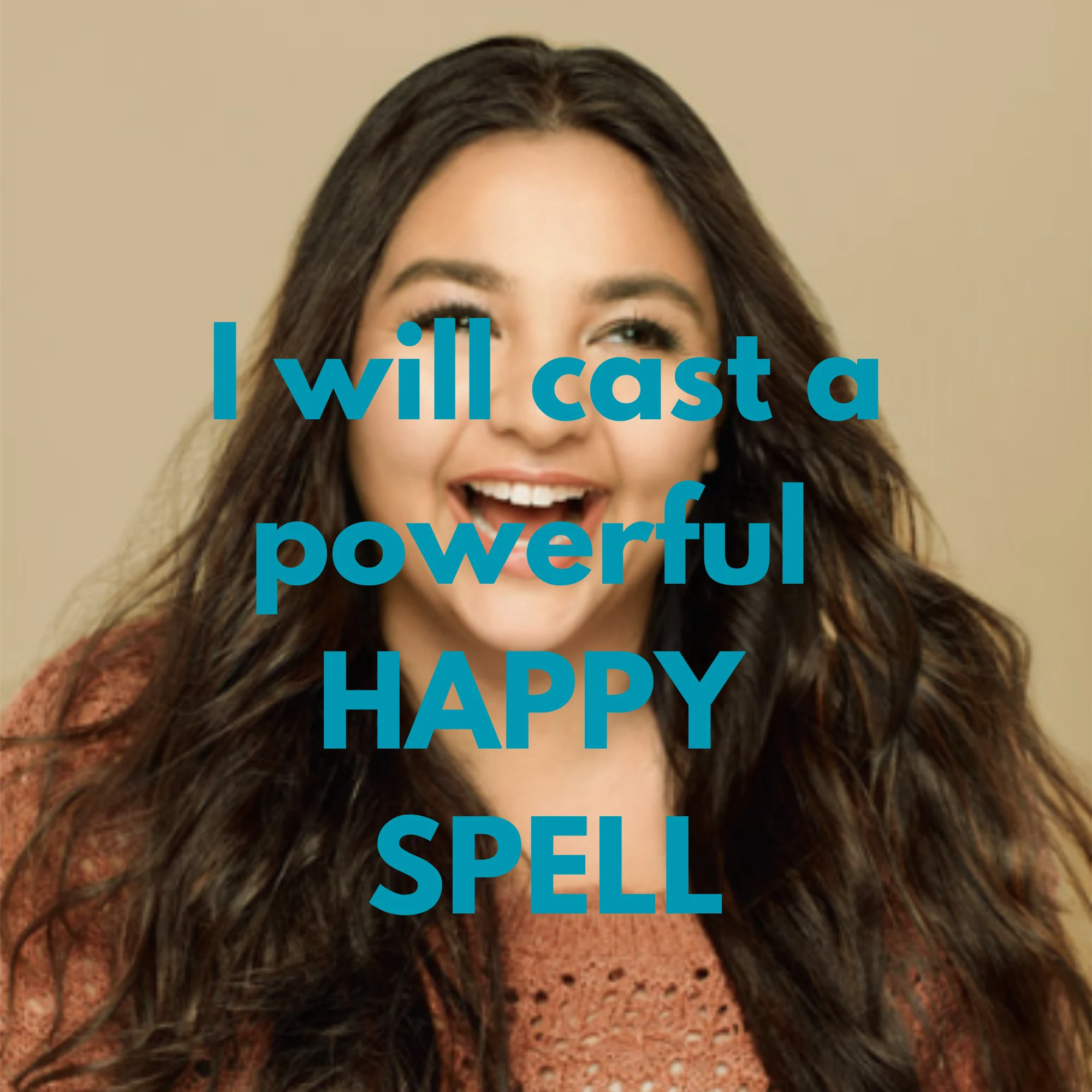 Illustration of a joyful spell ritual to invite happiness, positivity, laughter, love, emotional healing and abundance now