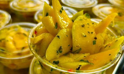 Close up of Caribbean dish