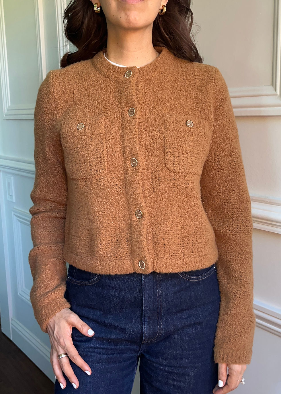 Thumbnail: CHANEL CASHMERE SWEATER/ JACKET FROM 19K COLLECTION