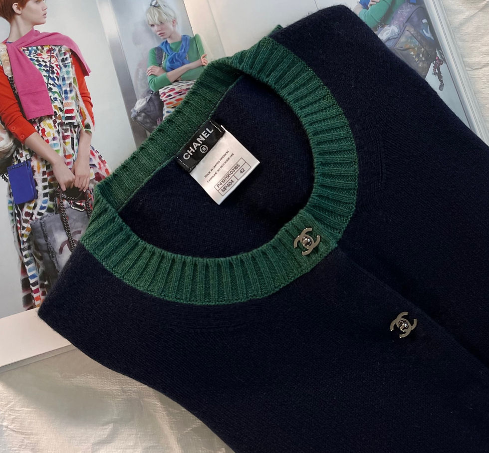 Thumbnail: CHANEL CASHMERE SWEATER FROM 2011 FALL  COLLECTION