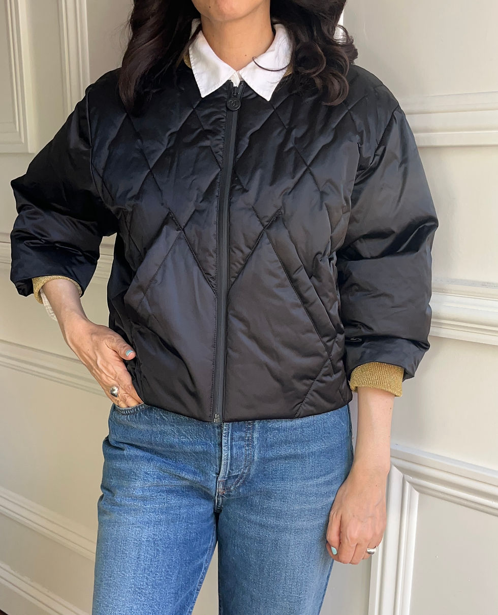 Thumbnail: CHANEL  NYLON DOWN JACKET FROM 2017 FALL COLLECTION