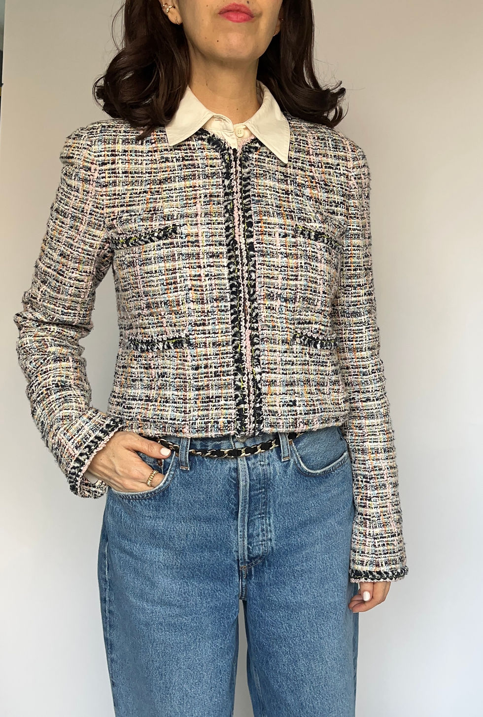 Thumbnail: CHANEL FANTASY TWEED BOMBER JACKET