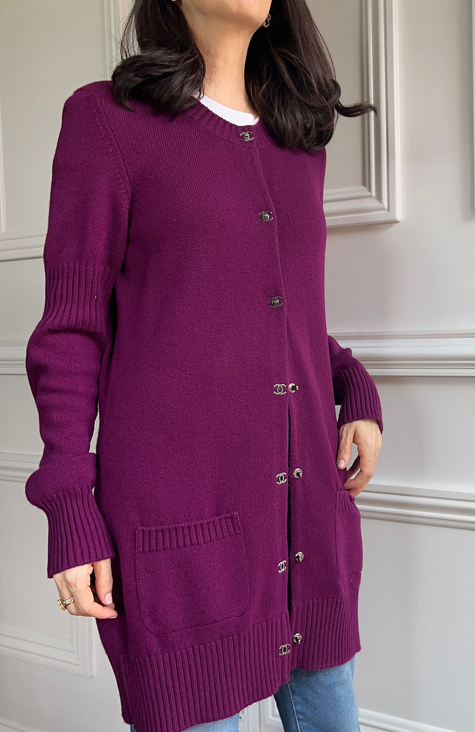 Thumbnail: CHANEL CASHMERE SWEATER/DRESS  FROM 2013 PRE- FALL  COLLECTION