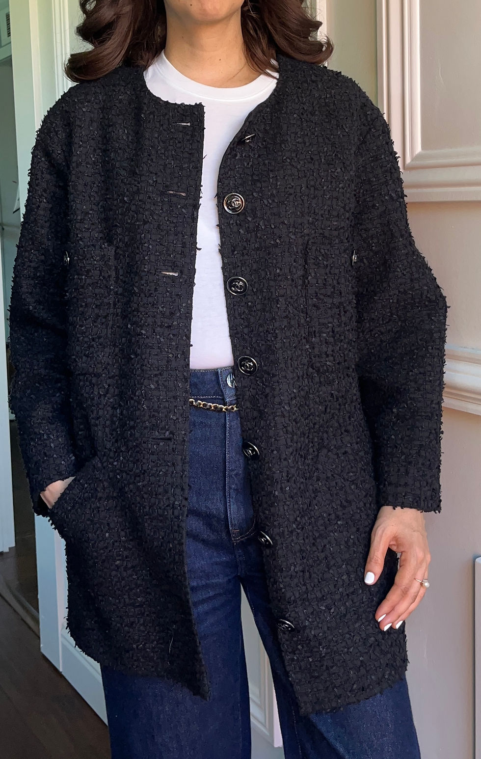 Thumbnail: CHANEL FANTASY TWEED JACKET/COAT FROM 2021 CRUISE COLLECTION
