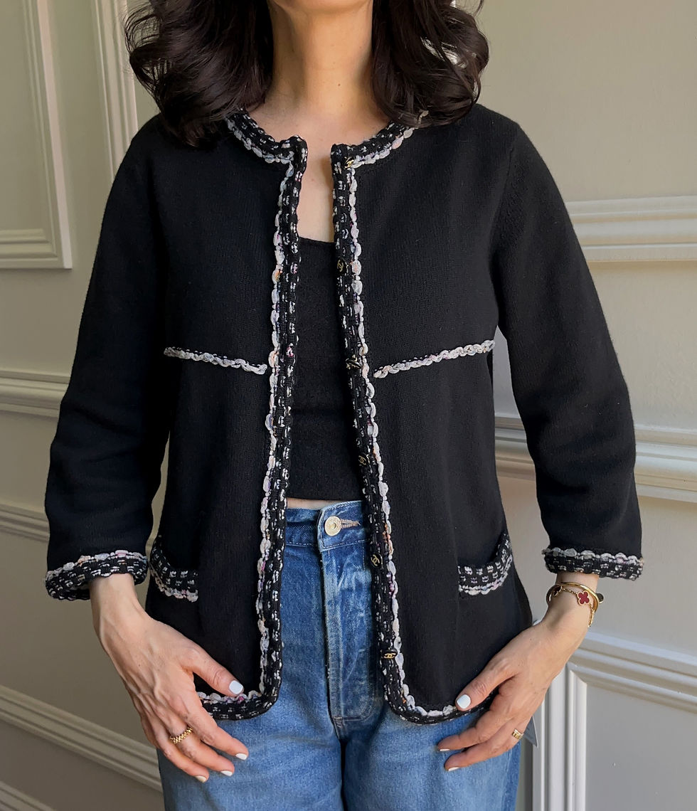 Thumbnail: CHANEL CASHMERE SWEATER FROM 2006 SRING  COLLECTION