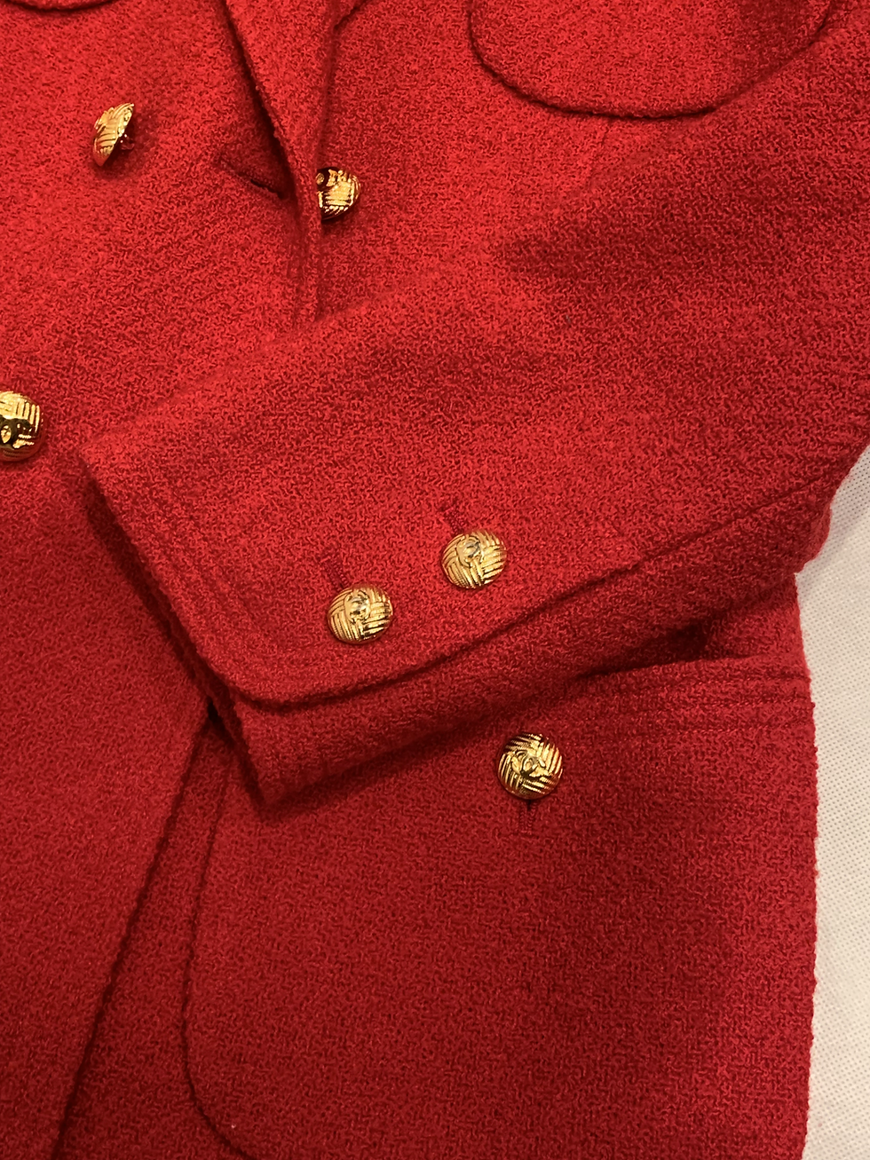 Thumbnail: CHANEL RED WOOL BLAZER  FROM COLLECTION 22