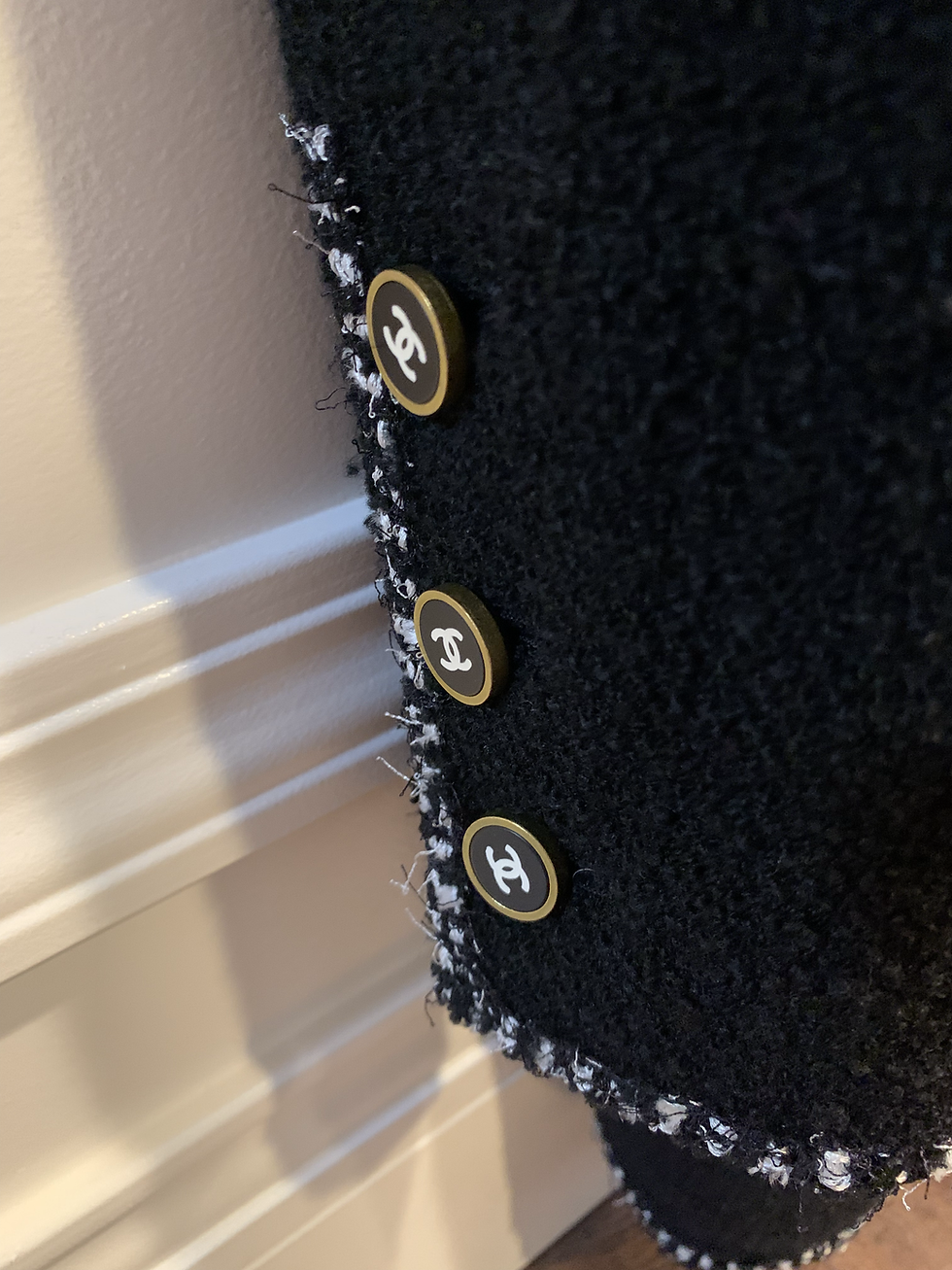 Thumbnail: CHANEL WOOL BOUCLE COAT FROM 1994 FALL COLLECTION