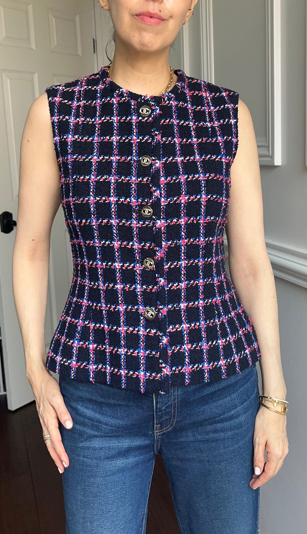 Thumbnail: CHANEL TWEED VEST  FROM 2024 P COLLECTION