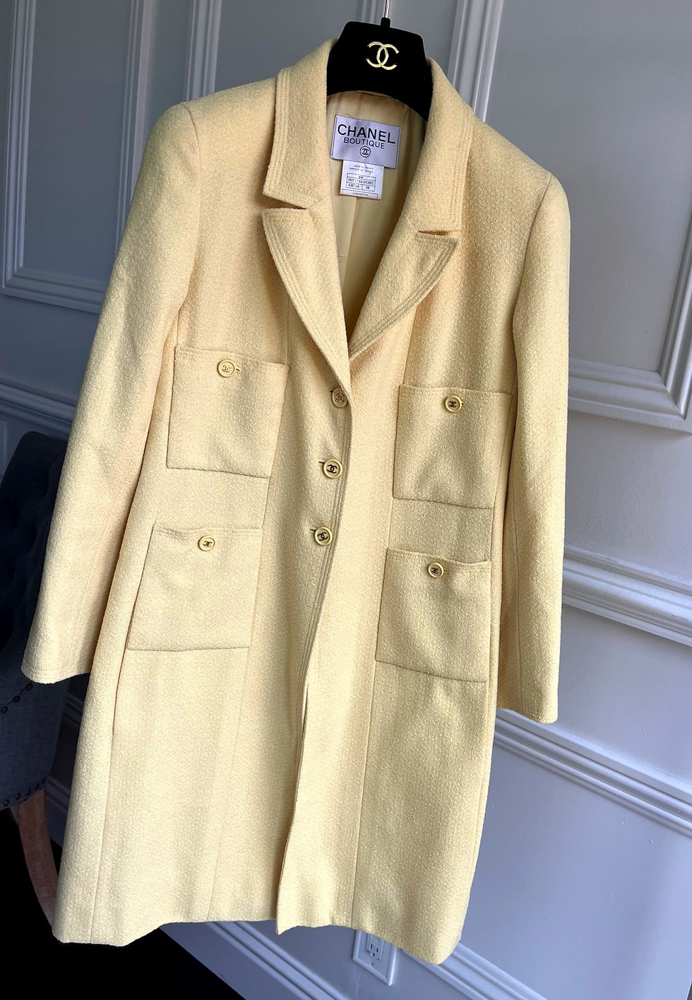 Thumbnail: VINTAGE WOOL COAT FROM 1997  SPRING COLLECTIO