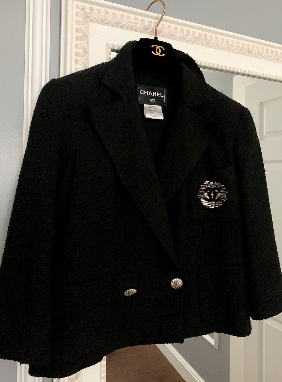 Thumbnail: CHANEL COTTON TWEED JACKET FROM 2012 SPRING COLLECTION