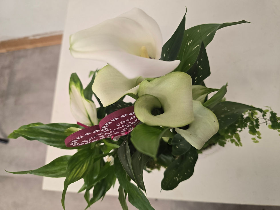 Miniature : Composition Calla Blanc Fête des mères