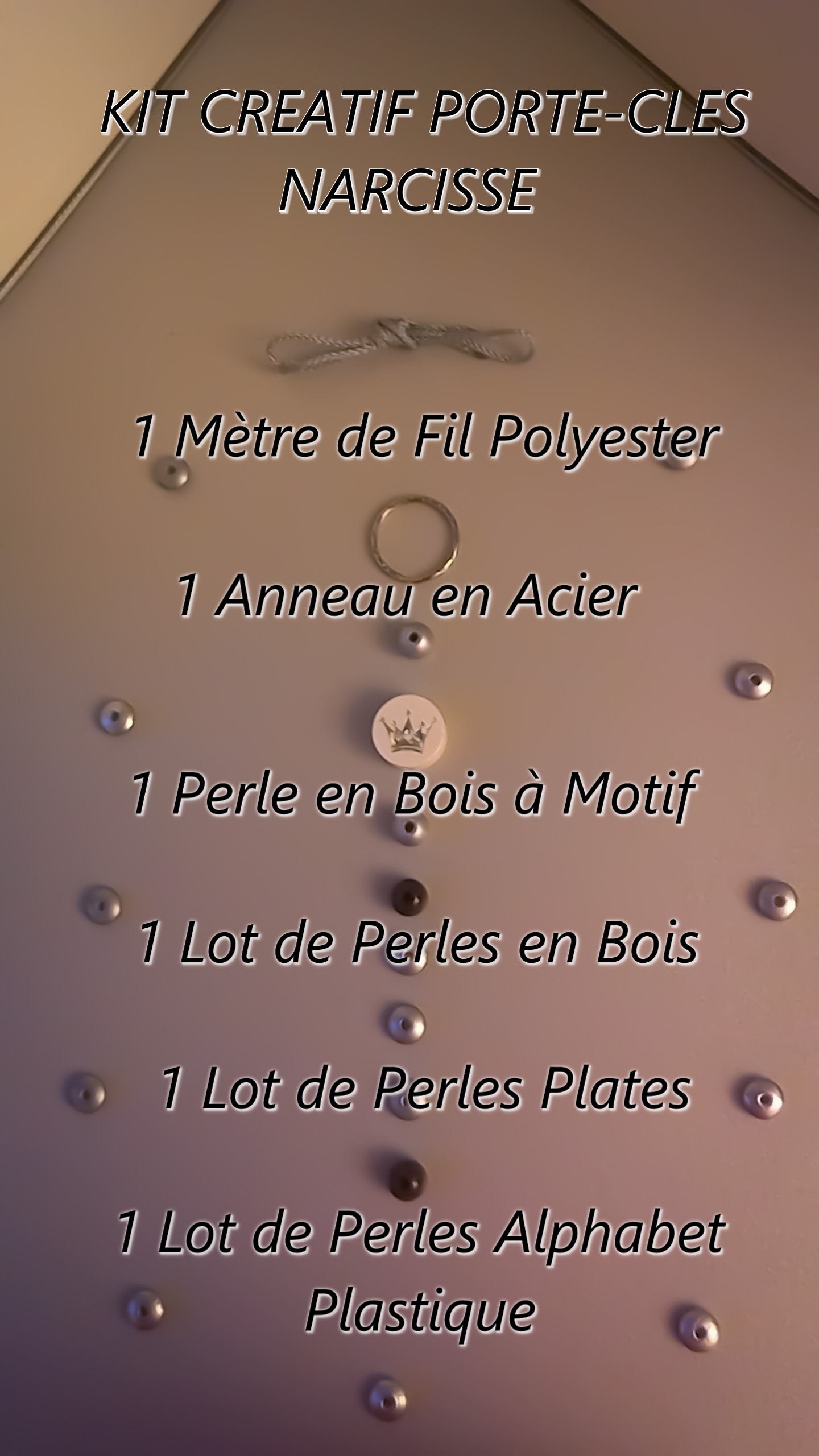 KIT CREATIF PORTE-CLES NARCISSE