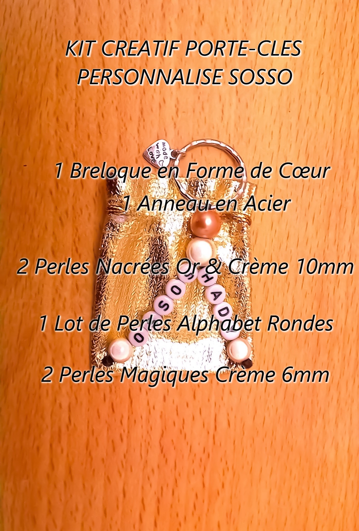 KIT CREATIF PORTE CLES SOSSO