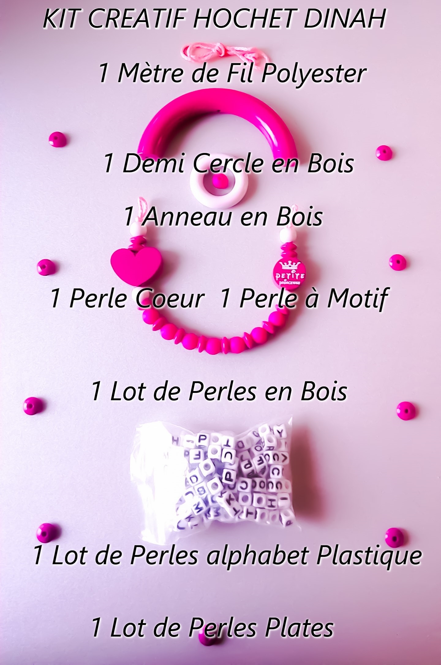 KIT CREATIF HOCHET EN BOIS DINAH