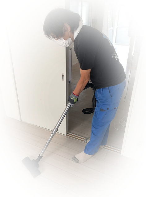 北海道札幌市近郊の家財整理(遺品整理・生前整理)作業後のハウスクリーニング