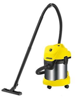 ケルヒャー乾湿バキュームクリーナー『WD3』は北海道札幌市近郊の家財整理作業後の掃除やハウスクリーニング作業に使用