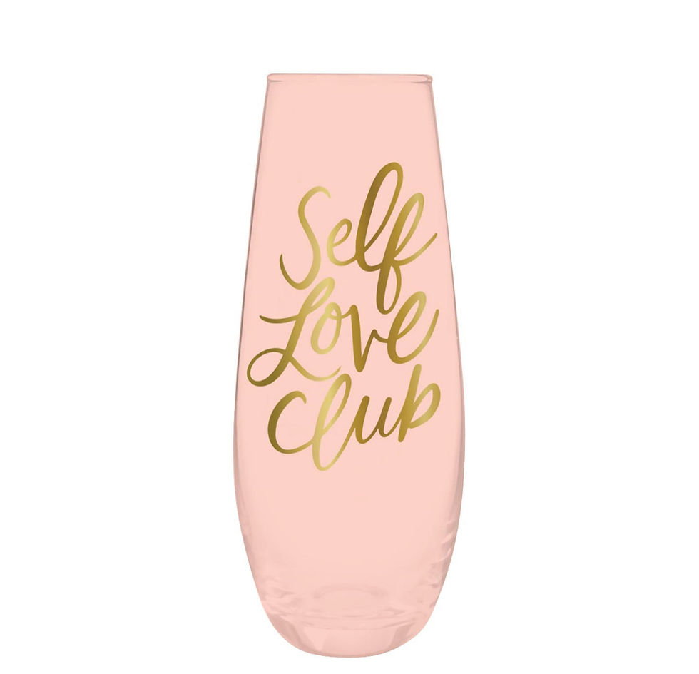 Self Love Club Champagne Glass