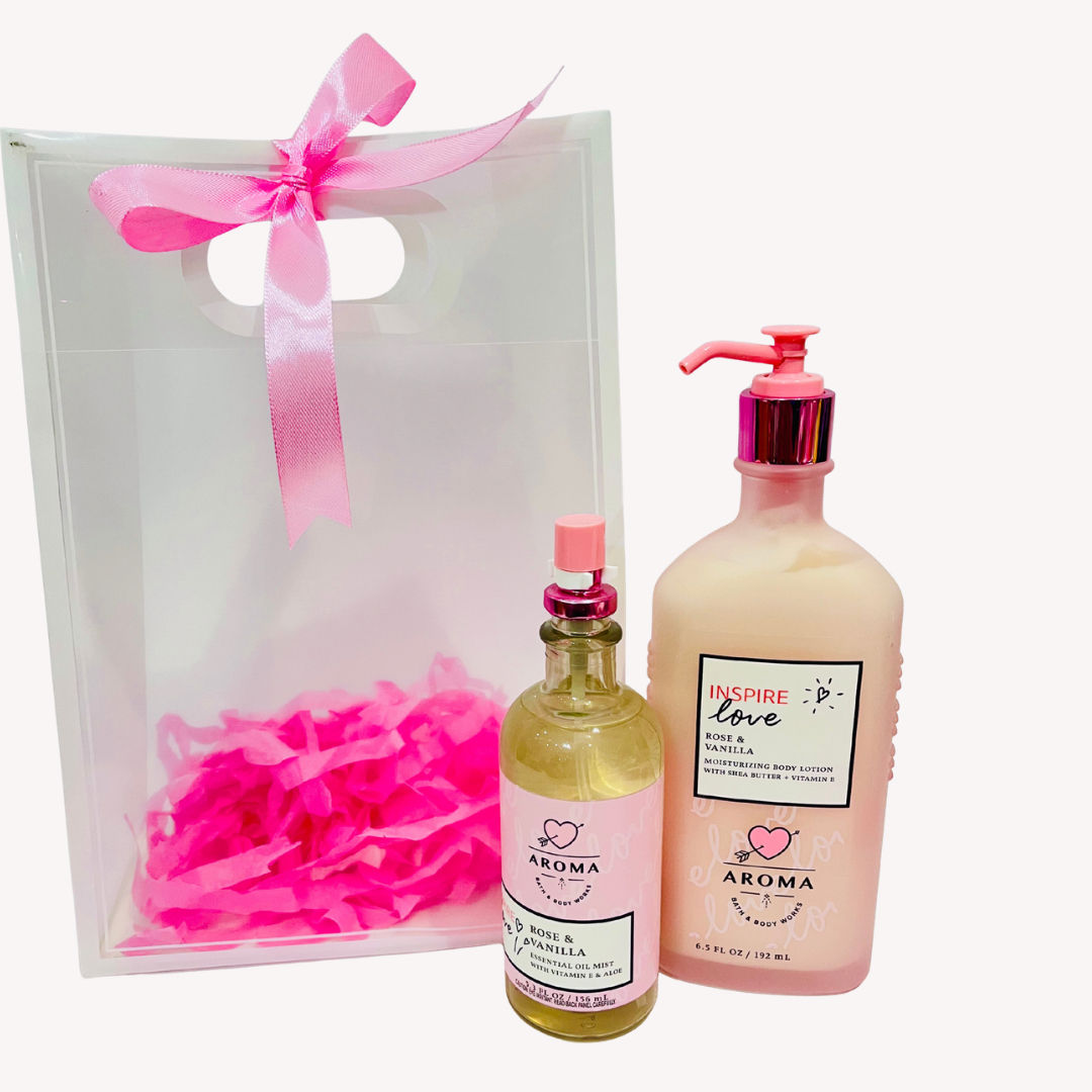Rose & Vanilla Full Size 2 Piece Gift Set