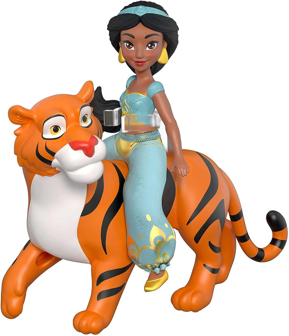 Thumbnail: Disney’s Princess Jasmine Small Doll and Rajah Tiger Figure Set