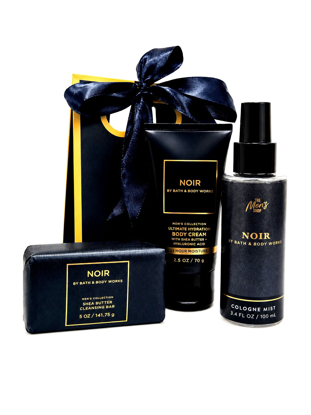 Bath & Body Works Noir Travel 3 Piece Set With Soap