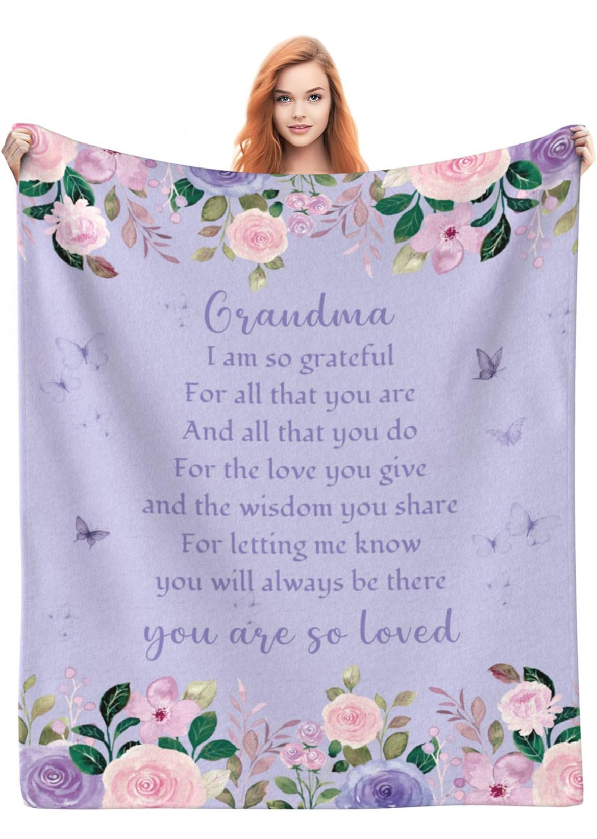 Grandma You Are So Loved Throw Blanket 