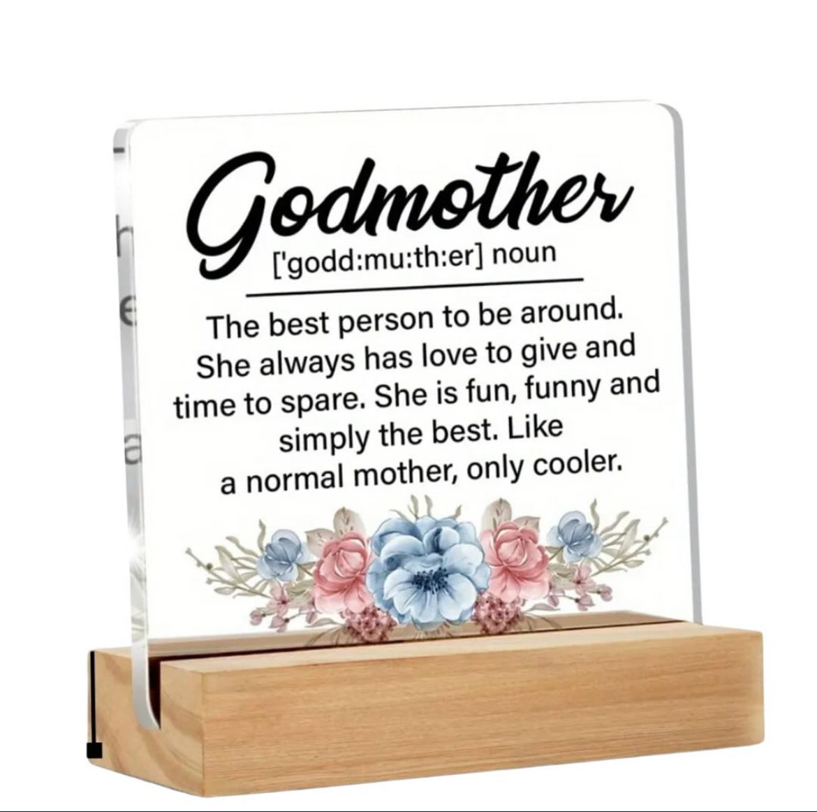 Godmother Plaque