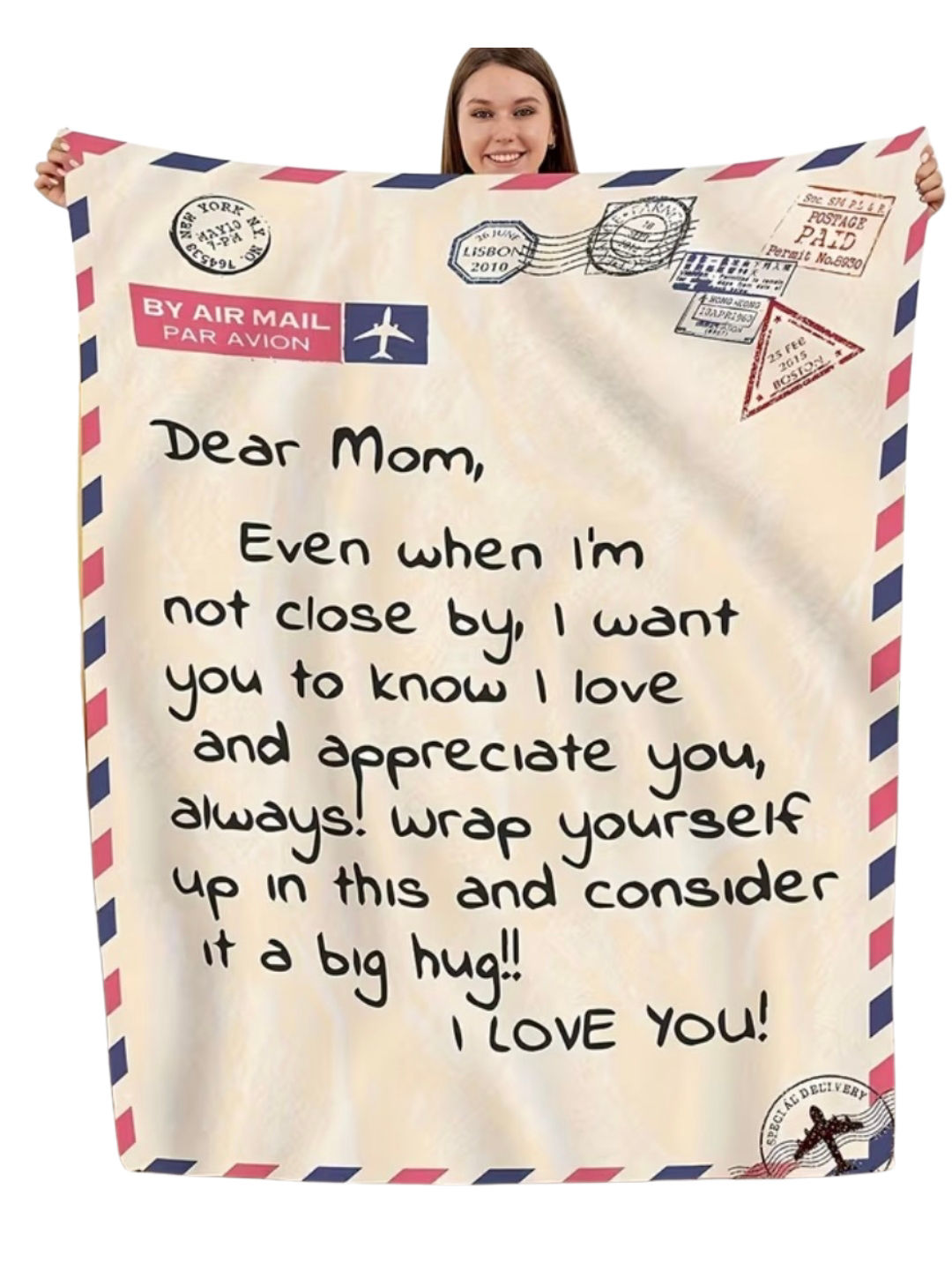 Dear Mom Throw Blanket 