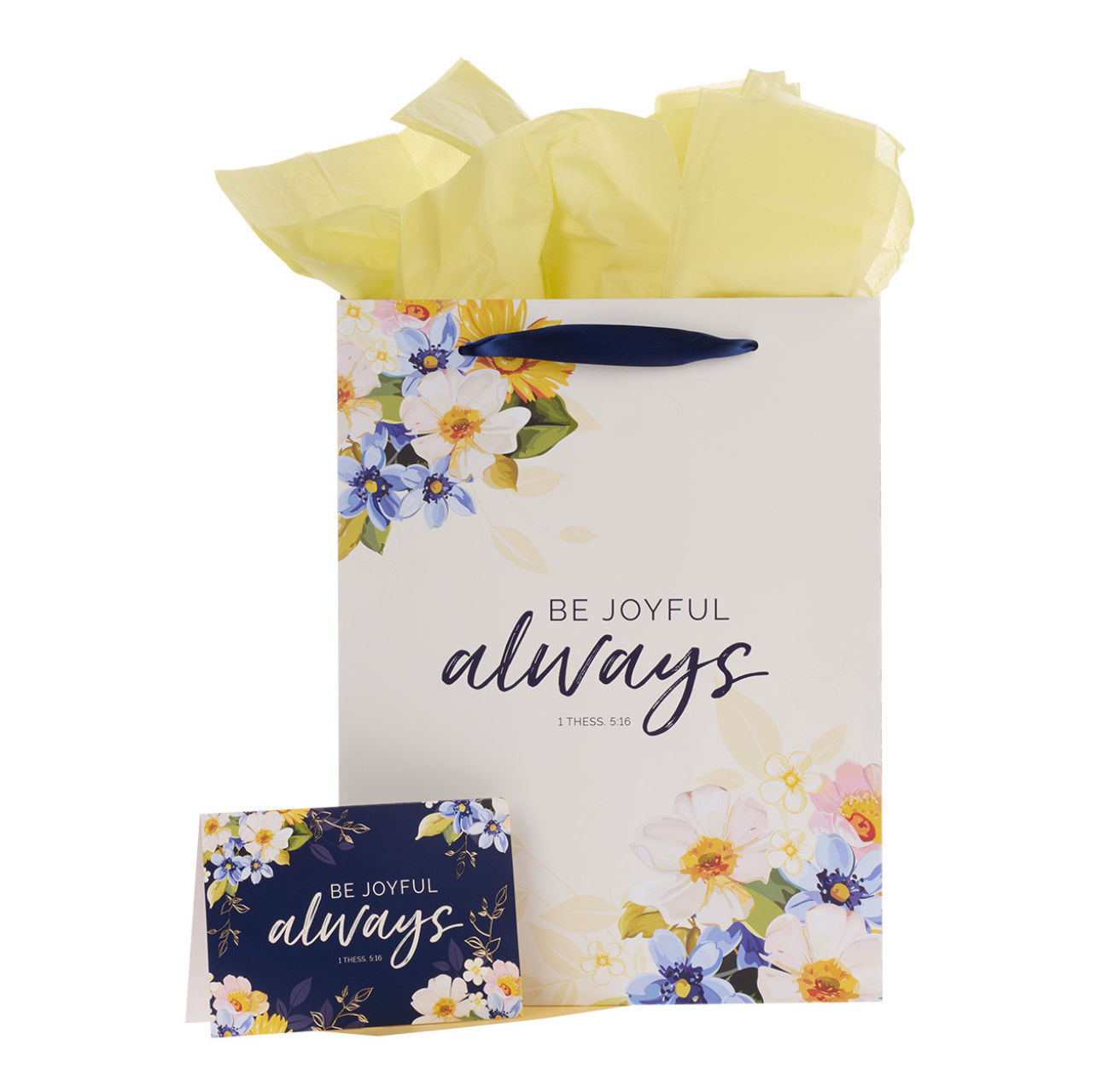 Be Joyful Always Gift Bag and Card Set
