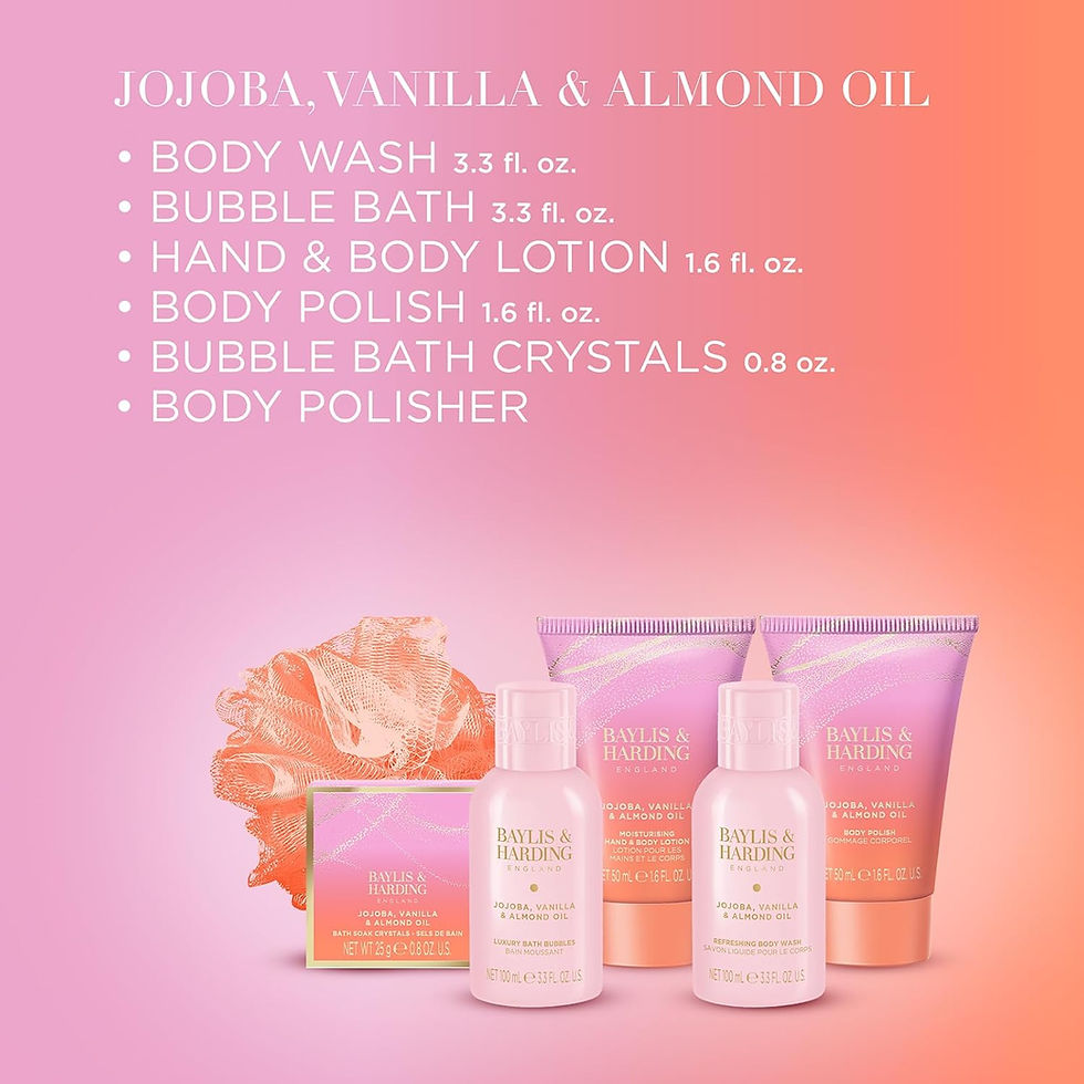 Thumbnail: Baylis & Harding Jojoba, Vanilla & Almond Oil Gift Set