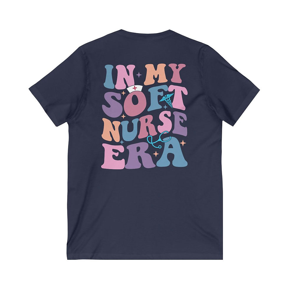 In My Soft Nurse Era | Short Sleeve V-Neck Tee