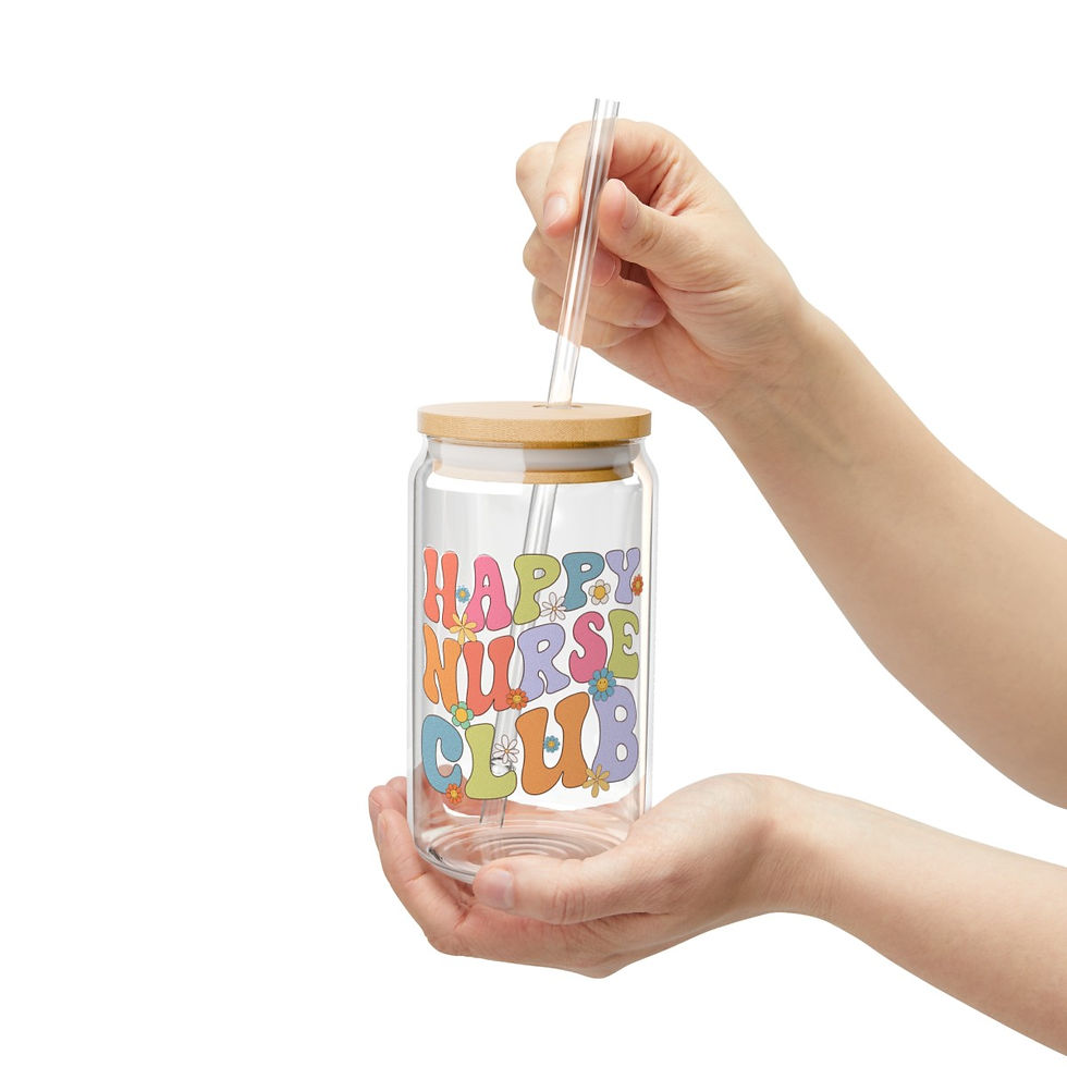 Thumbnail: Happy Nurse Club | Sipper Glass, 16oz